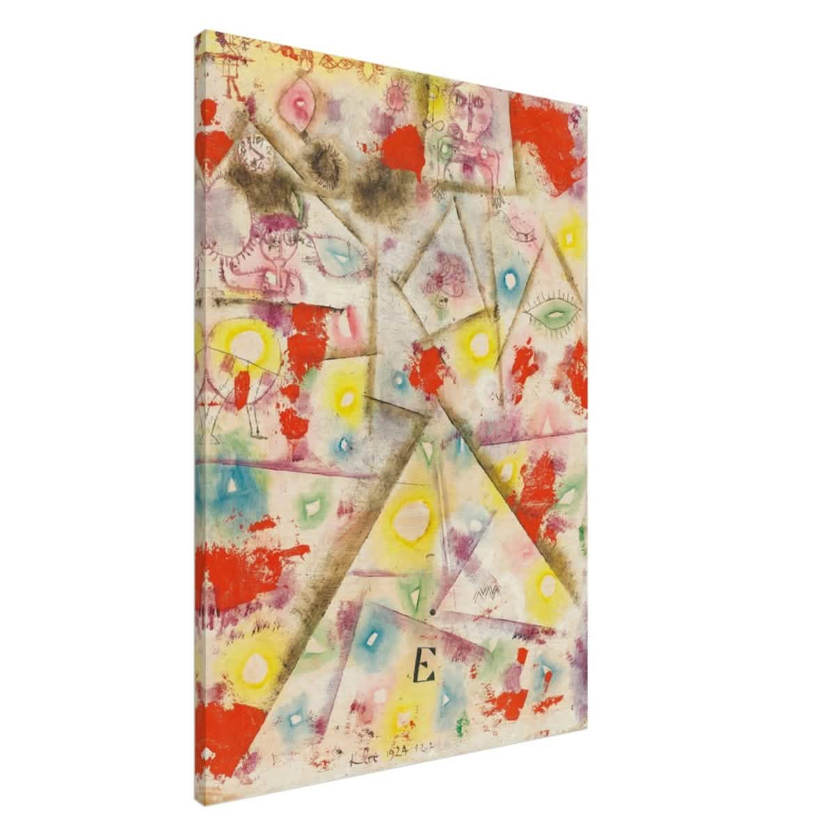 Gedenkblatt E by Paul Klee 1924 - Canvas - 70x100 cm / 28x40″ - Slim