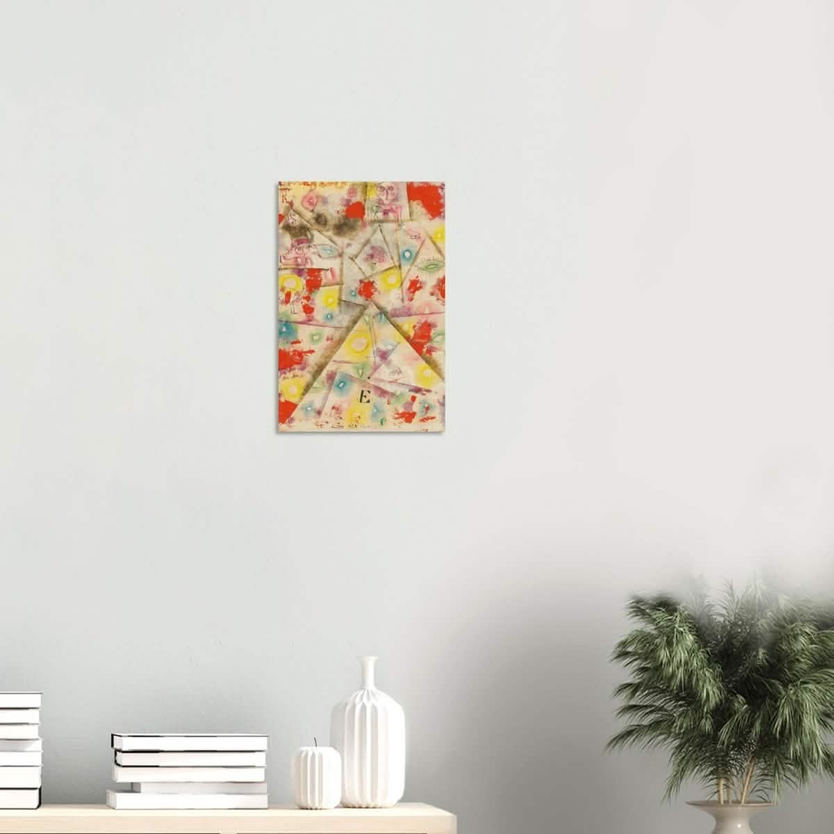 Gedenkblatt E by Paul Klee 1924 - Wood Prints - 30x45 cm / 12x18″ - 10 mm