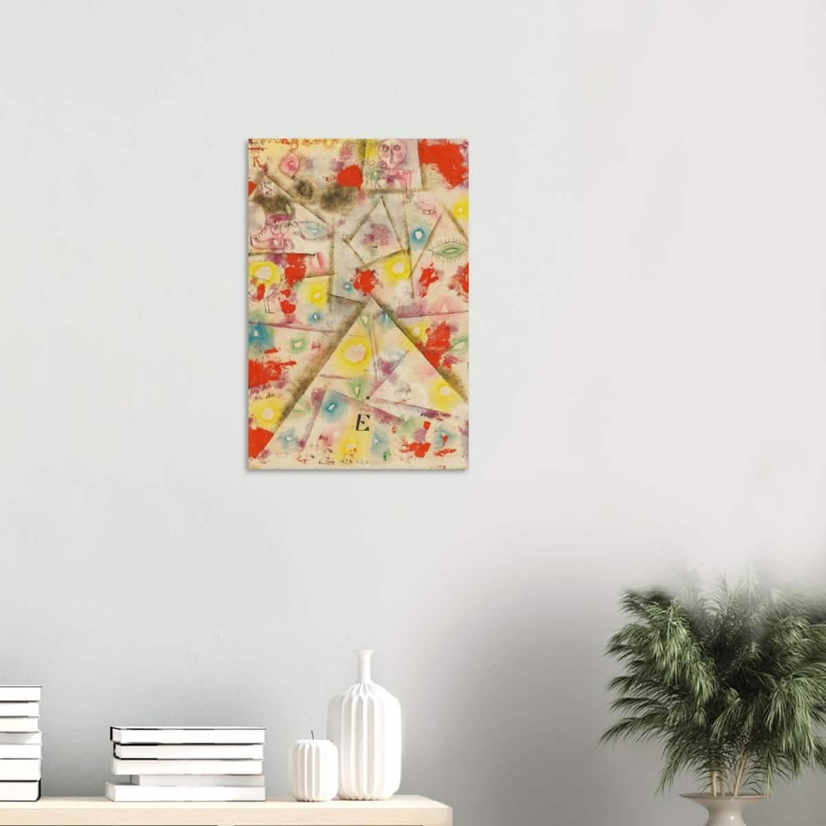 Gedenkblatt E by Paul Klee 1924 - Wood Prints - 40x60 cm / 16x24″ - 20 mm