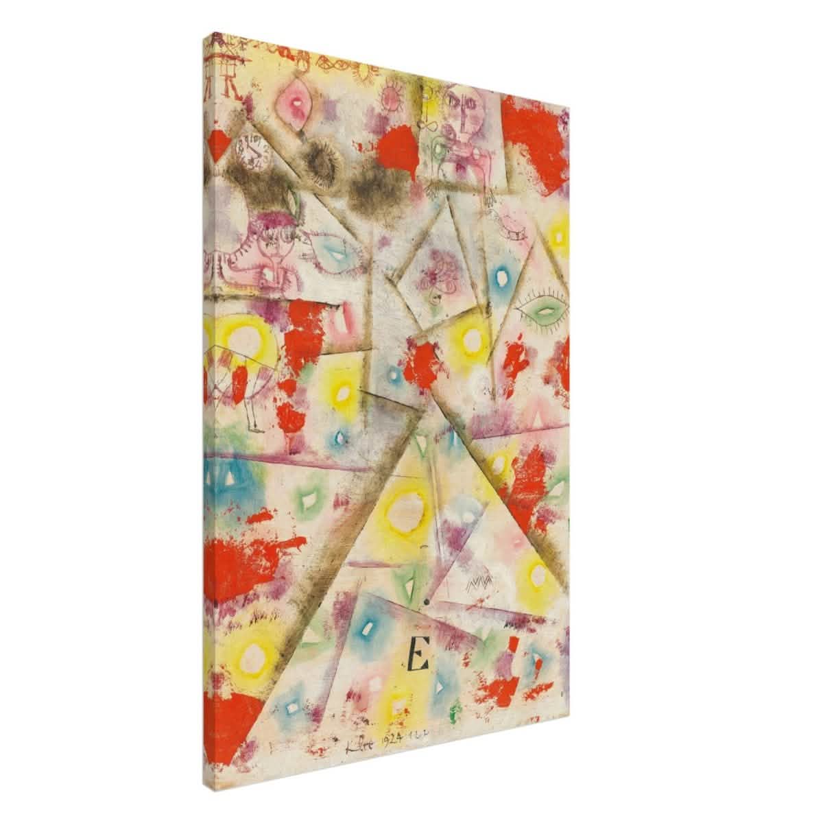 Gedenkblatt E by Paul Klee 1924 - Canvas - 60x90 cm / 24x36″ - Slim