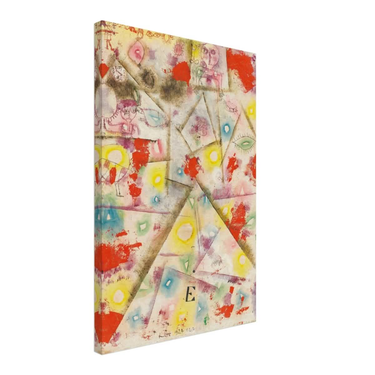 Gedenkblatt E by Paul Klee 1924 - Canvas - 40x60 cm / 16x24″ - Slim