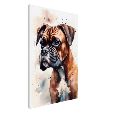 Gentle Strokes: Boxer Puppy Bliss | Da Vinci Animal Kingdom Wall art print - Canvas - 60x90 cm / 24x36″ -