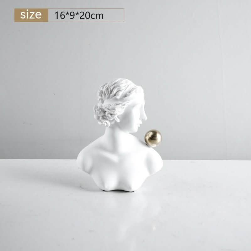 Geometric Arch Resin Sculptures – Modern Character & Abstract Ornaments - Venus Ball -