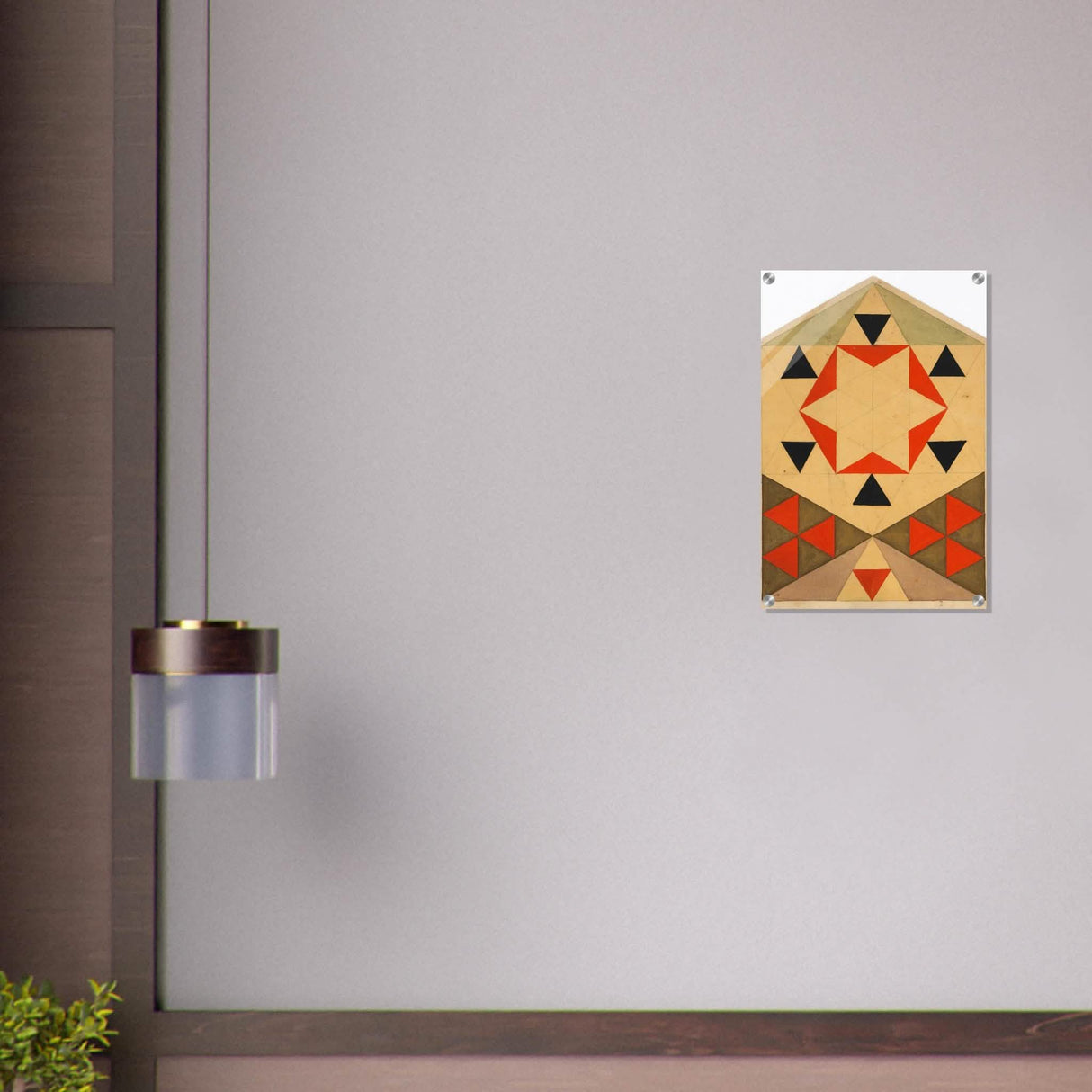 Geometrische Studie (Schülerarbeit) by Egon Schiele 1903 - Acrylic Print - 40x60 cm / 16x24″ -