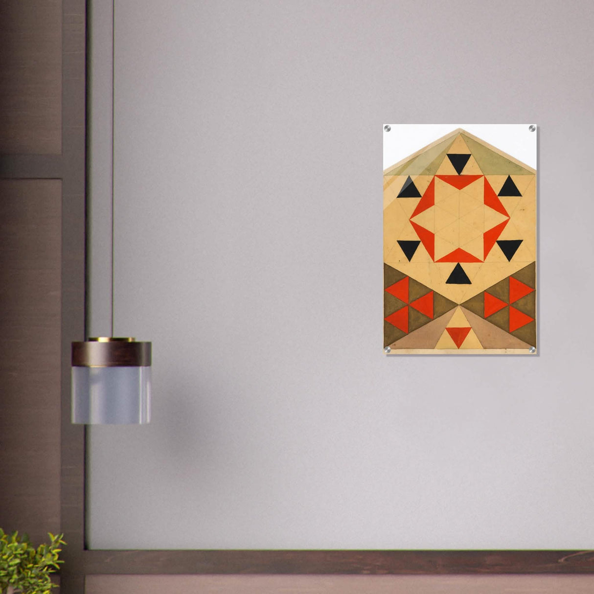 Geometrische Studie (Schülerarbeit) by Egon Schiele 1903 - Acrylic Print - 50x75 cm / 20x30″ -