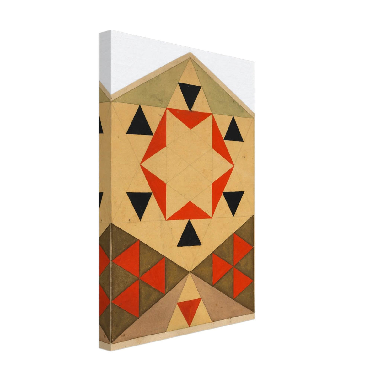 Geometrische Studie (Schülerarbeit) by Egon Schiele 1903 - Canvas - 30x45 cm / 12x18″ - Thick