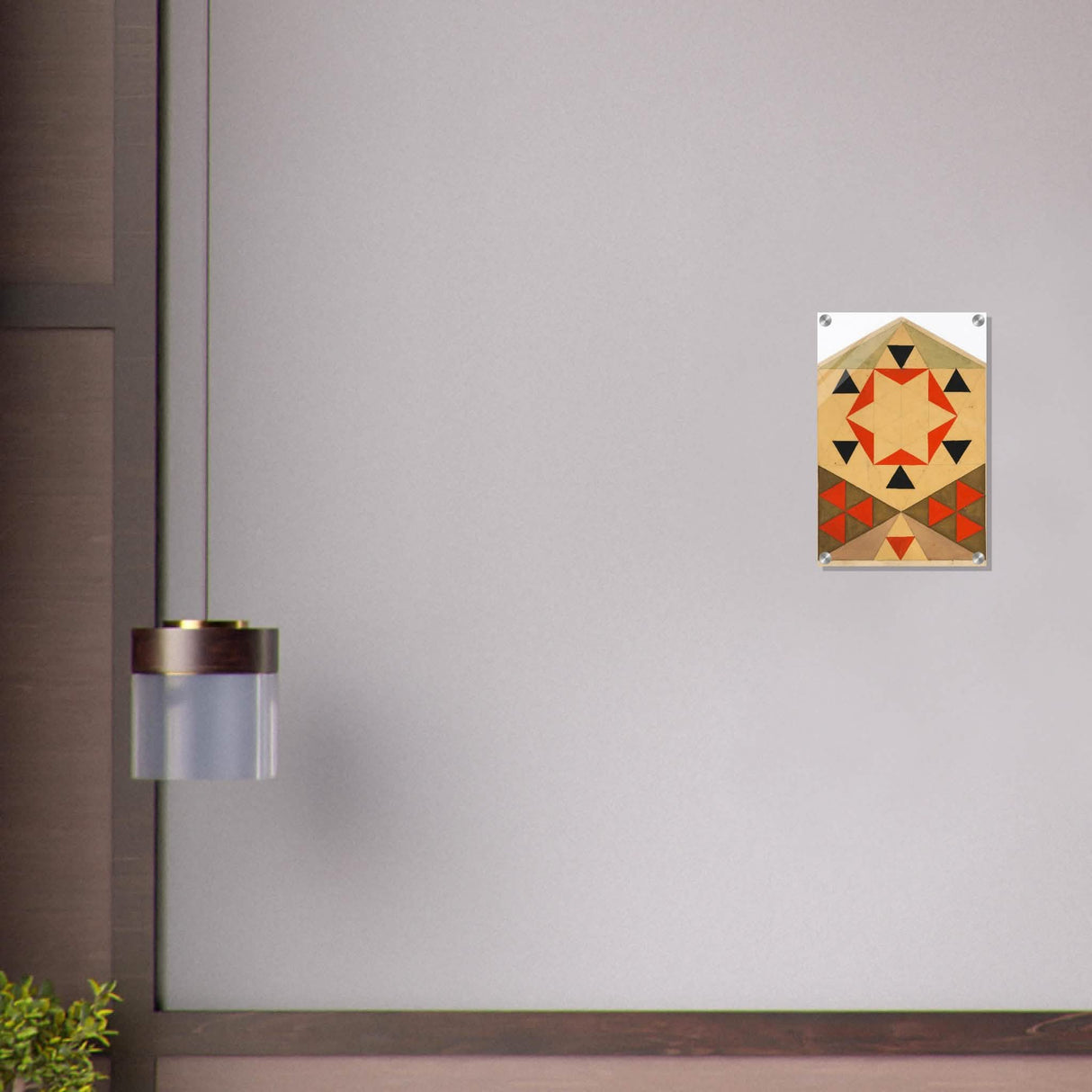 Geometrische Studie (Schülerarbeit) by Egon Schiele 1903 - Acrylic Print - 30x45 cm / 12x18″ -