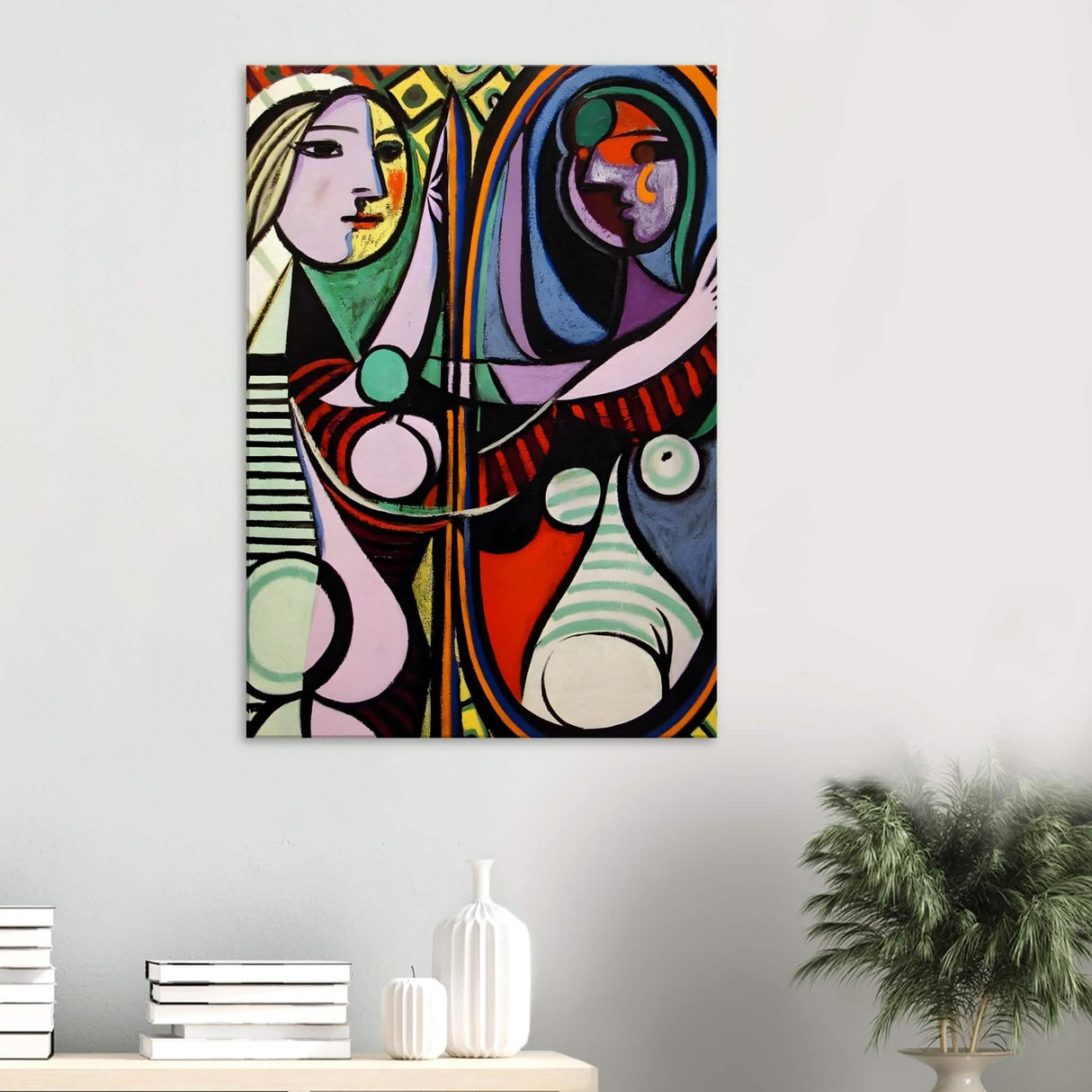 Girl before a Mirror by Pablo Picasso 1932 - Canvas - 70x100 cm / 28x40″ - Thick