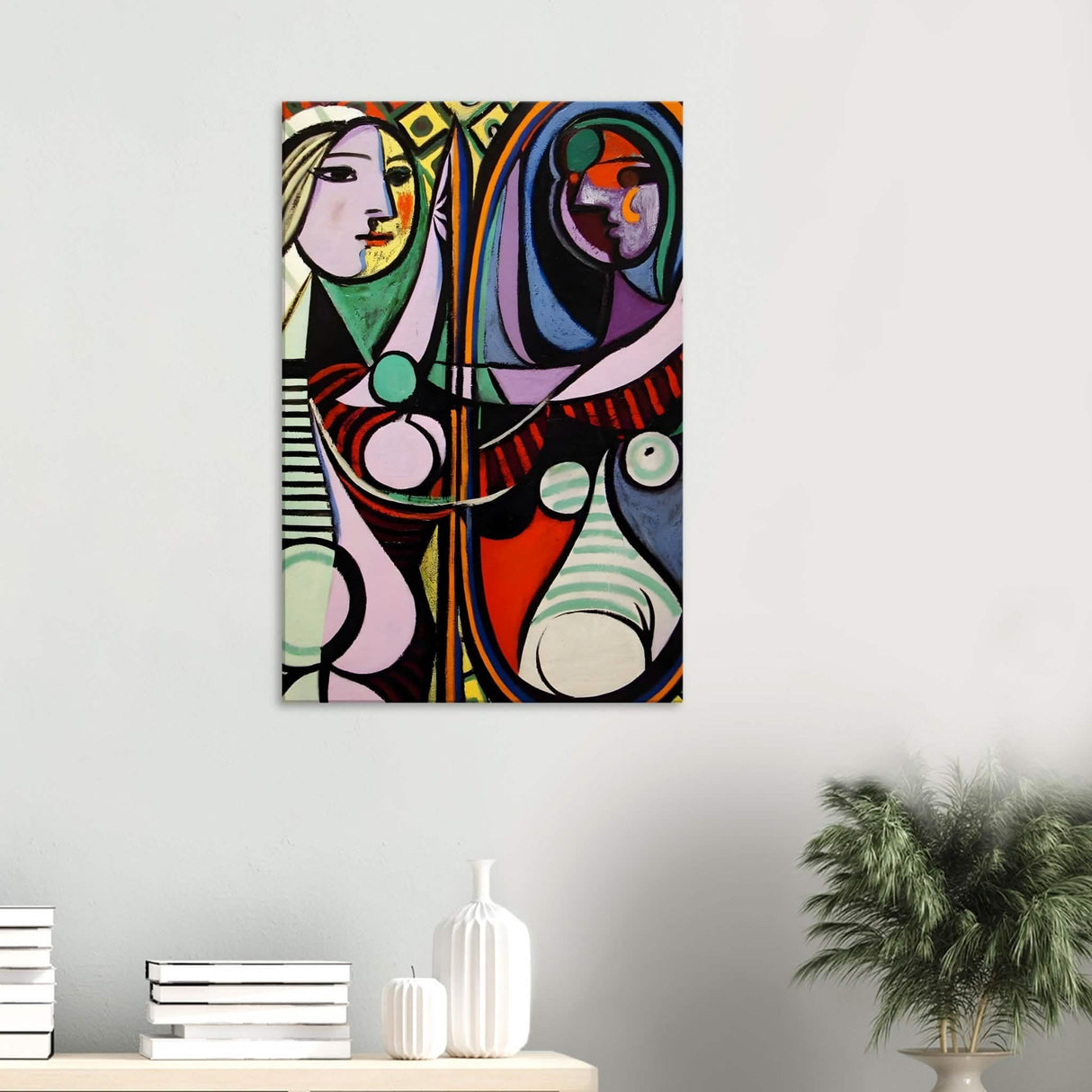 Girl before a Mirror by Pablo Picasso 1932 - Canvas - 60x90 cm / 24x36″ - Thick