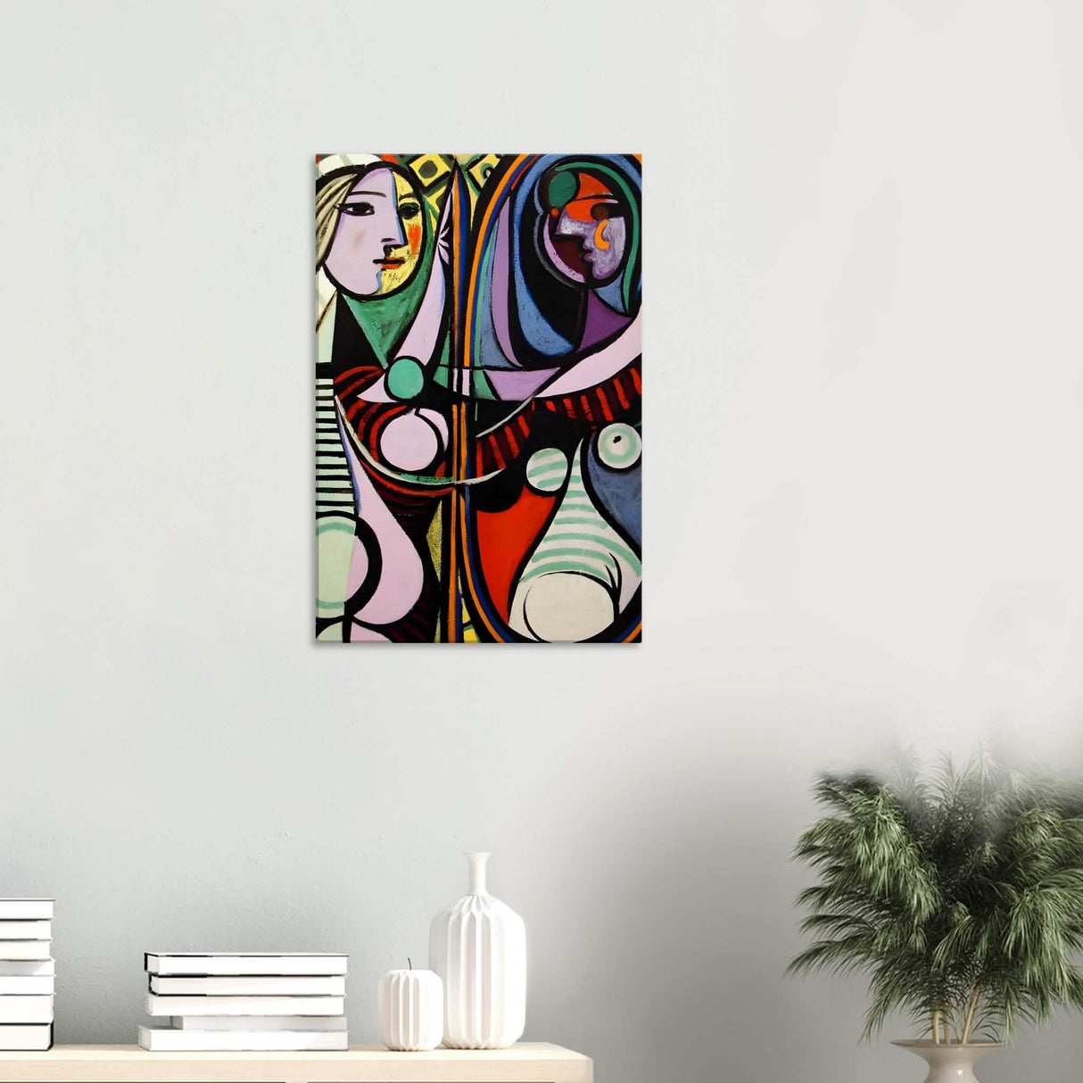 Girl before a Mirror by Pablo Picasso 1932 - Canvas - 50x75 cm / 20x30″ - Thick