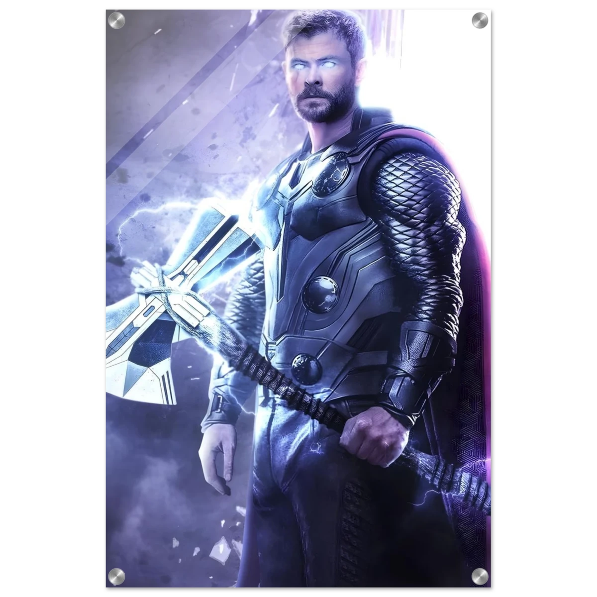 "God of Thunder: Ascension" – Epic Digital Fantasy Art Print - Acrylic Print - 50x75 cm / 20x30″ -