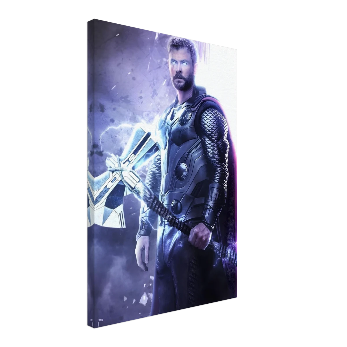 "God of Thunder: Ascension" – Epic Digital Fantasy Art Print - Canvas - 40x60 cm / 16x24″ -