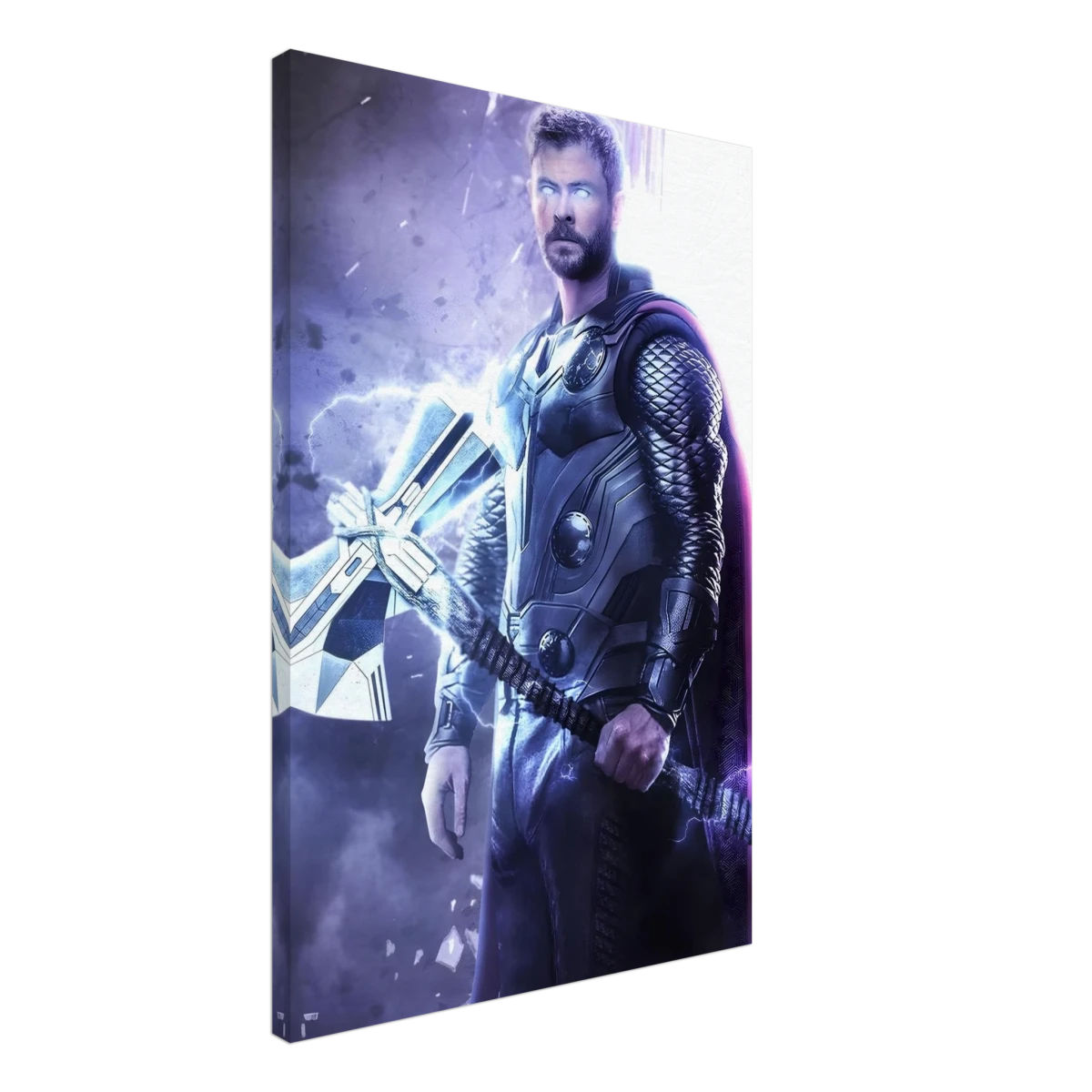 "God of Thunder: Ascension" – Epic Digital Fantasy Art Print - Canvas - 50x75 cm / 20x30″ -
