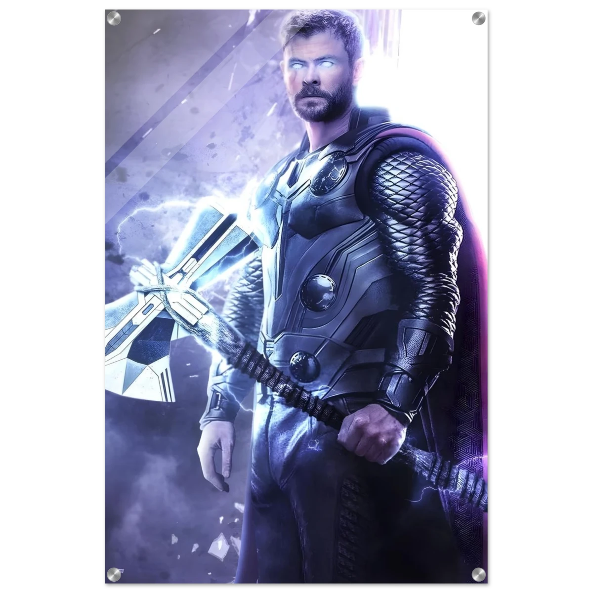 "God of Thunder: Ascension" – Epic Digital Fantasy Art Print - Acrylic Print - 60x90 cm / 24x36″ -