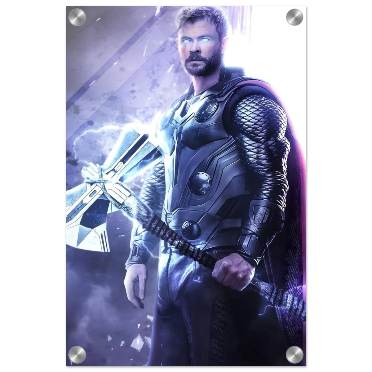 "God of Thunder: Ascension" – Epic Digital Fantasy Art Print - Acrylic Print - 30x45 cm / 12x18″ -