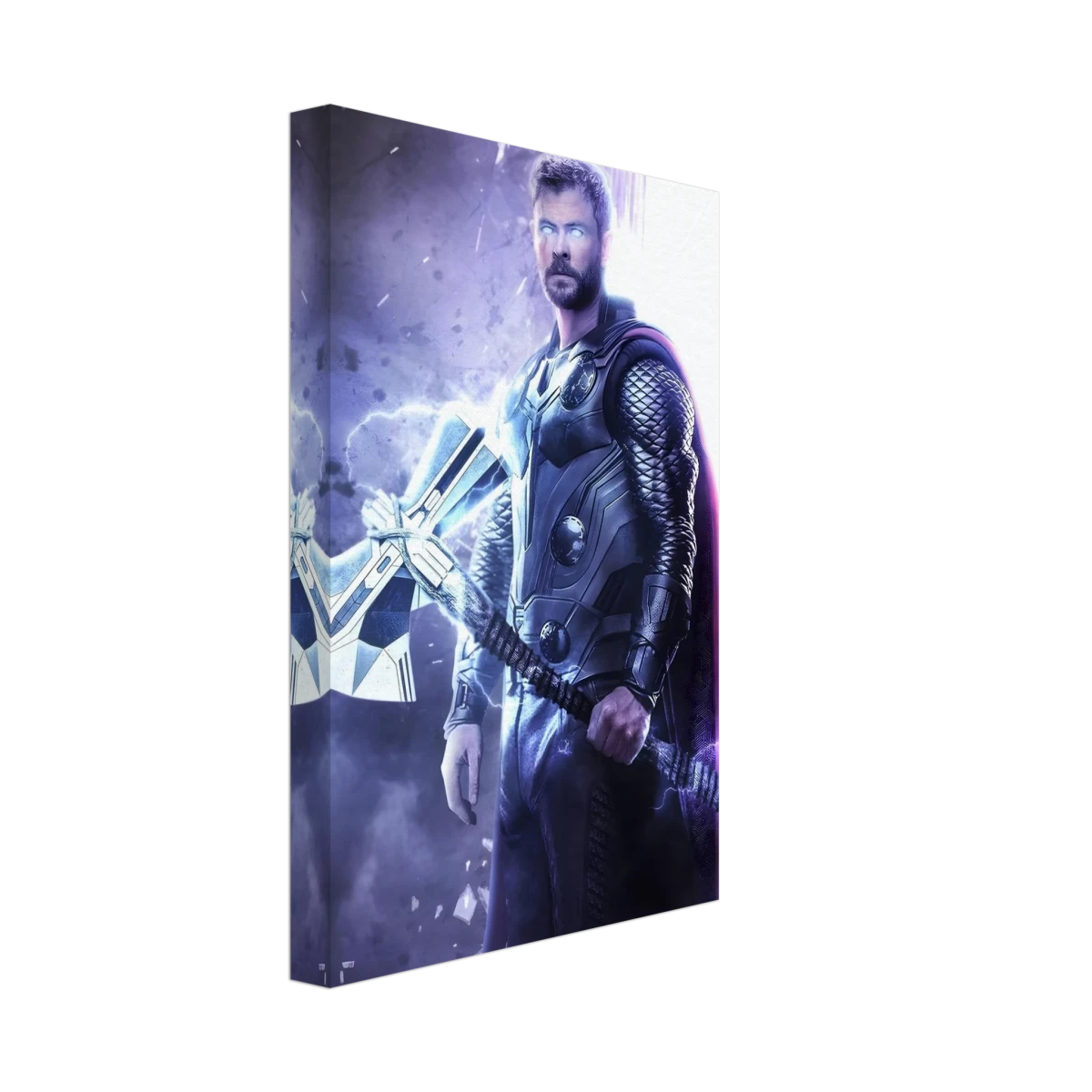 "God of Thunder: Ascension" – Epic Digital Fantasy Art Print - Canvas - 20x30 cm / 8x12″ -