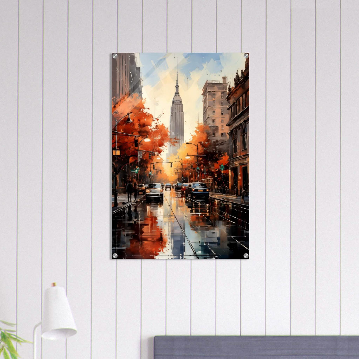 Golden Hour in Manhattan | Modern Wall Art Print - Acrylic Print - 60x90 cm / 24x36″ -