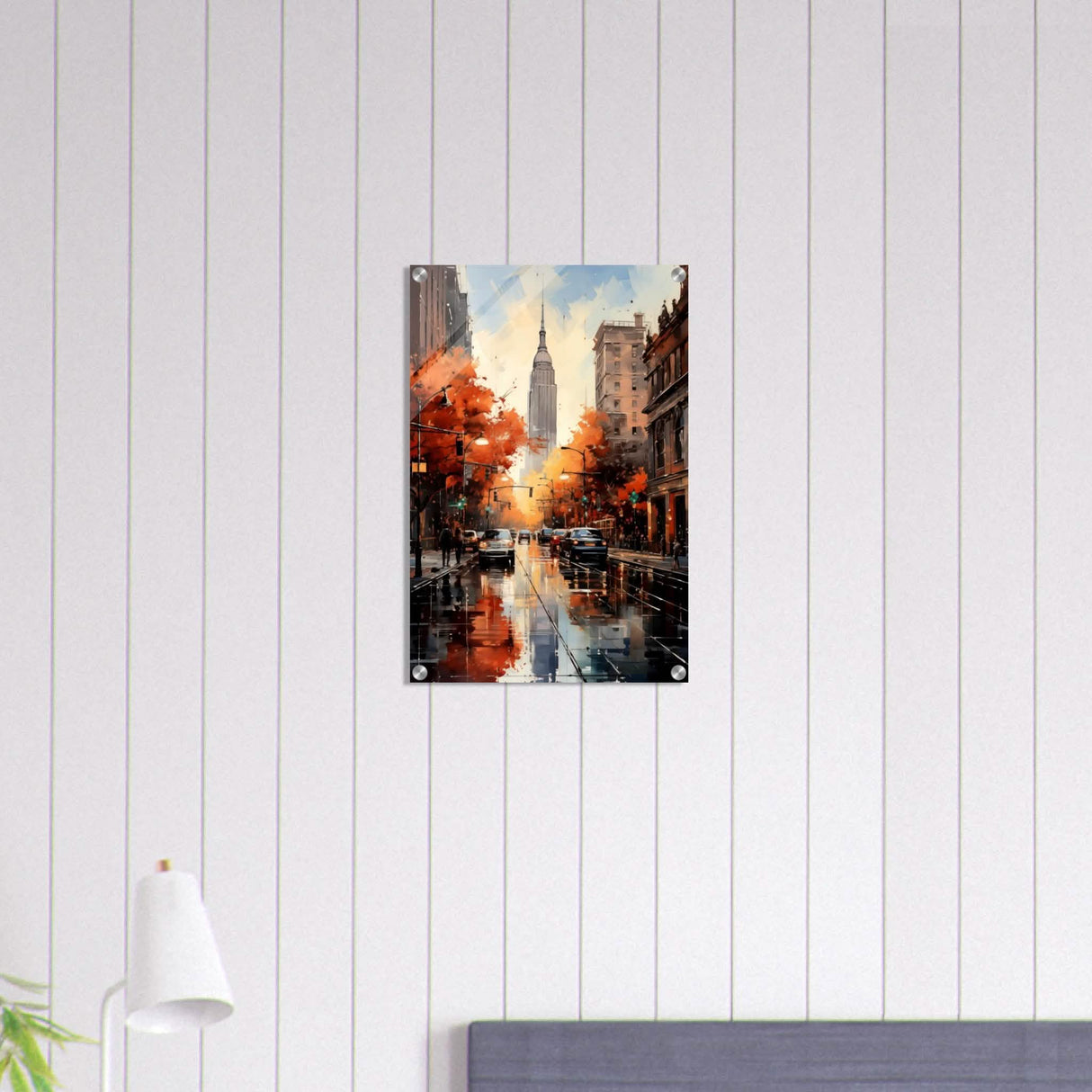 Golden Hour in Manhattan | Modern Wall Art Print - Acrylic Print - 40x60 cm / 16x24″ -