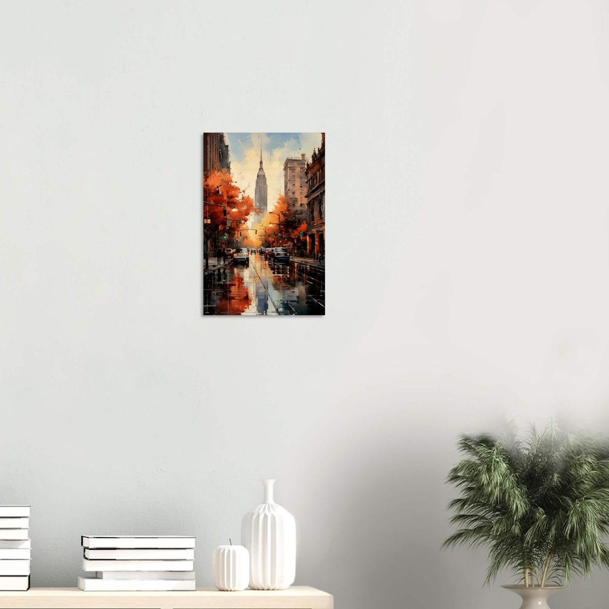 Golden Hour in Manhattan | Modern Wall Art Print - Wood Prints - 30x45 cm / 12x18″ - 20 mm