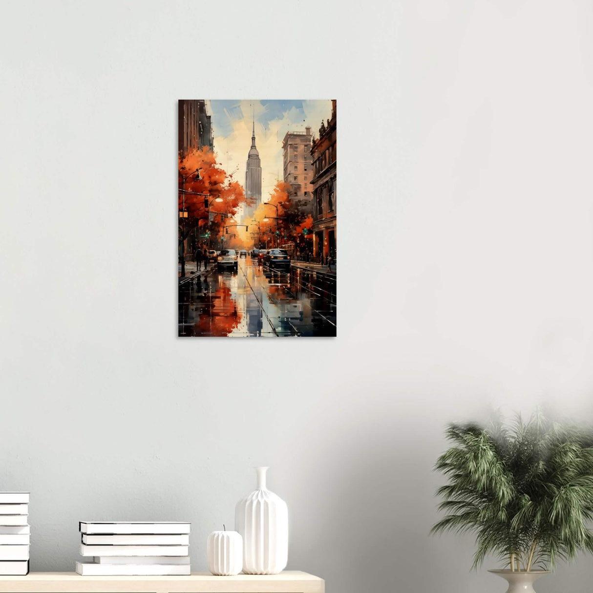 Golden Hour in Manhattan | Modern Wall Art Print - Wood Prints - 40x60 cm / 16x24″ - 10 mm