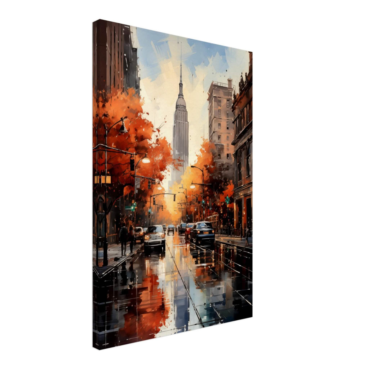 Golden Hour in Manhattan | Modern Wall Art Print - Canvas - 50x75 cm / 20x30″ - Thick
