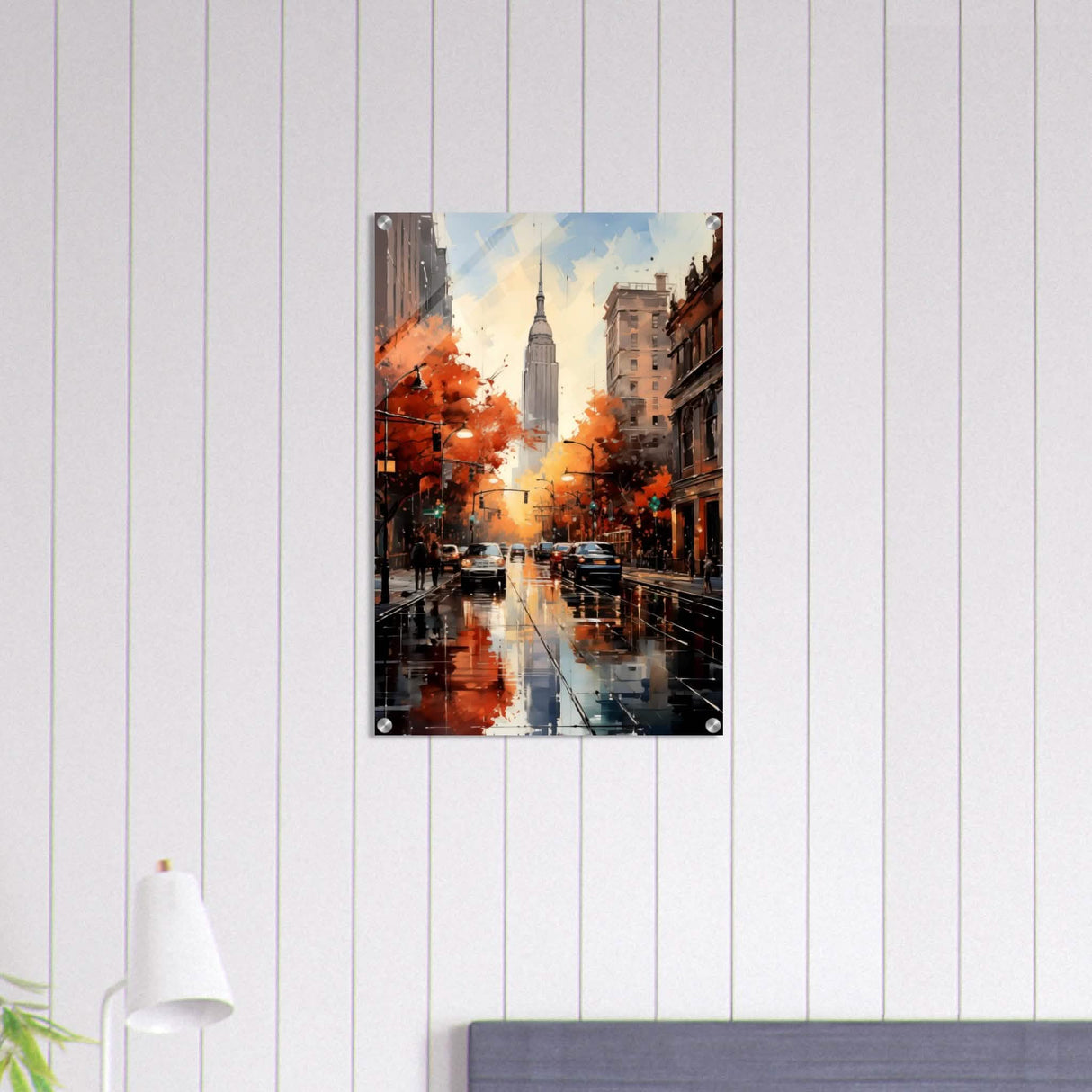 Golden Hour in Manhattan | Modern Wall Art Print - Acrylic Print - 50x75 cm / 20x30″ -