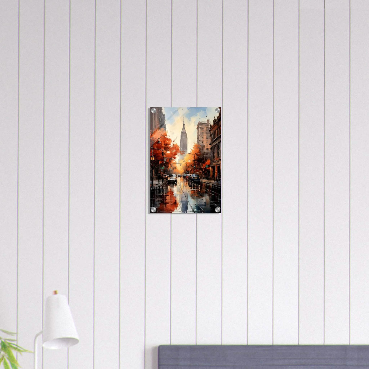 Golden Hour in Manhattan | Modern Wall Art Print - Acrylic Print - 30x45 cm / 12x18″ -