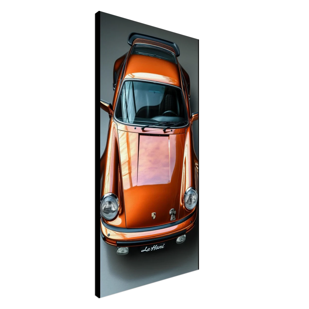 Golden Legend – Porsche Wall Art | Premium Canvas 50x100 cm / 20x40″ -