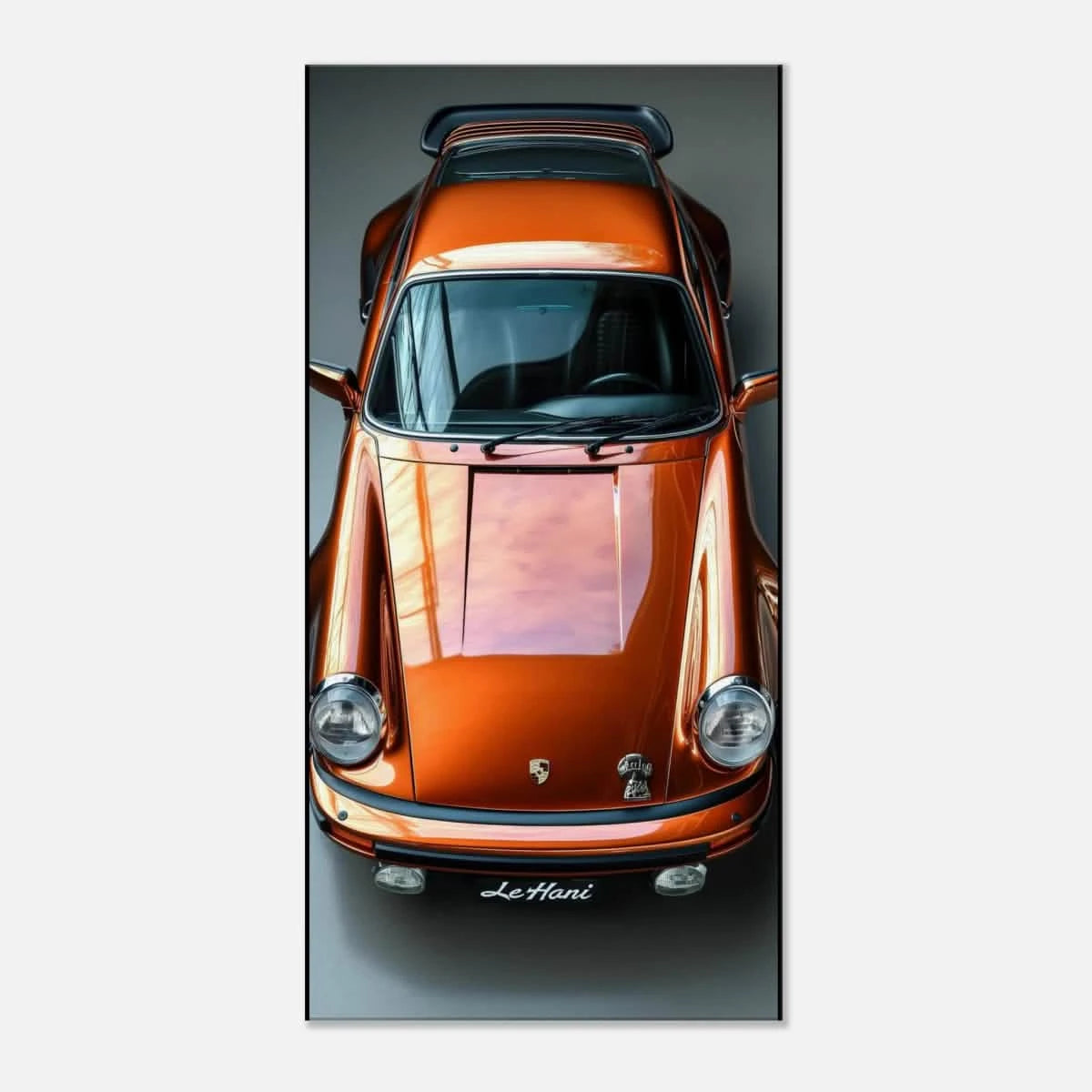 Golden Legend – Porsche Wall Art | Premium Canvas 50x100 cm / 20x40″ -