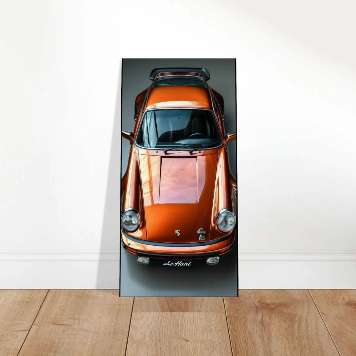 Golden Legend – Porsche Wall Art | Premium Canvas 50x100 cm / 20x40″ -