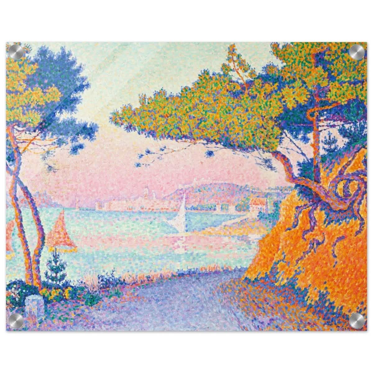 Golfe Juan (1896) painting by Paul Signac | Vintage wall art print - Acrylic Print - 40x50 cm / 16x20″ -
