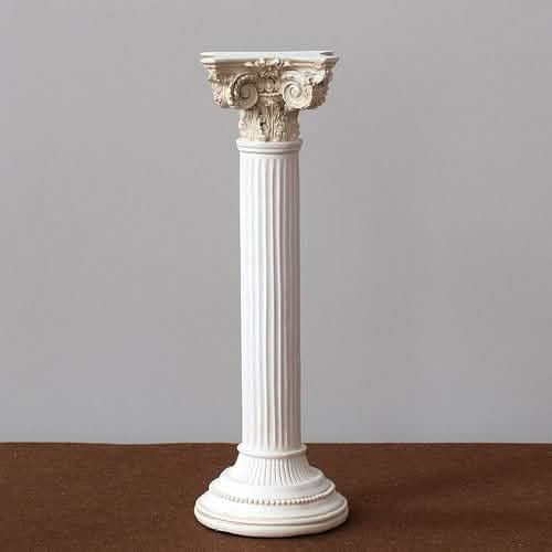 Greek Goddess Athena Sculpture – Classical Plaster Statue - Roman column -