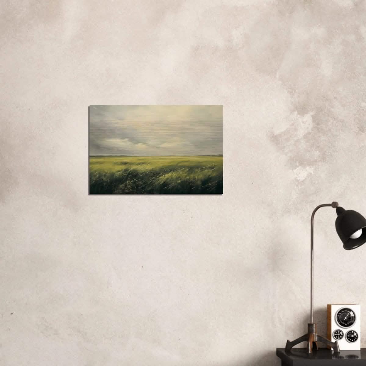 Green Landscape Wall art - Brushed Aluminum Print - 40x60 cm / 16x24″ -