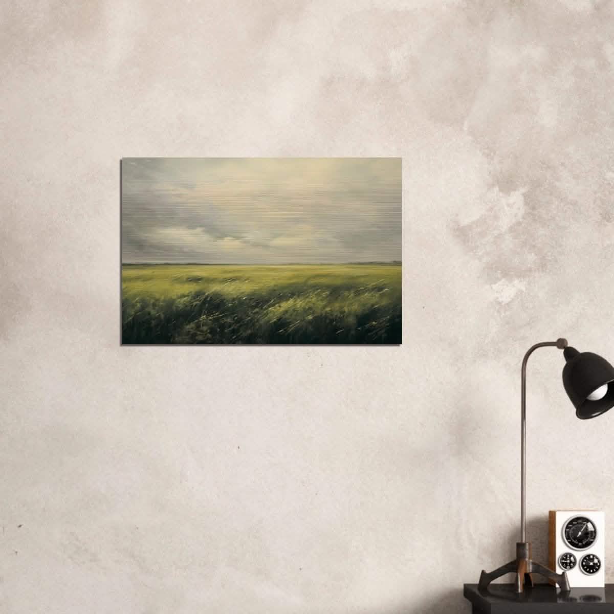 Green Landscape Wall art - Brushed Aluminum Print - 50x75 cm / 20x30″ -