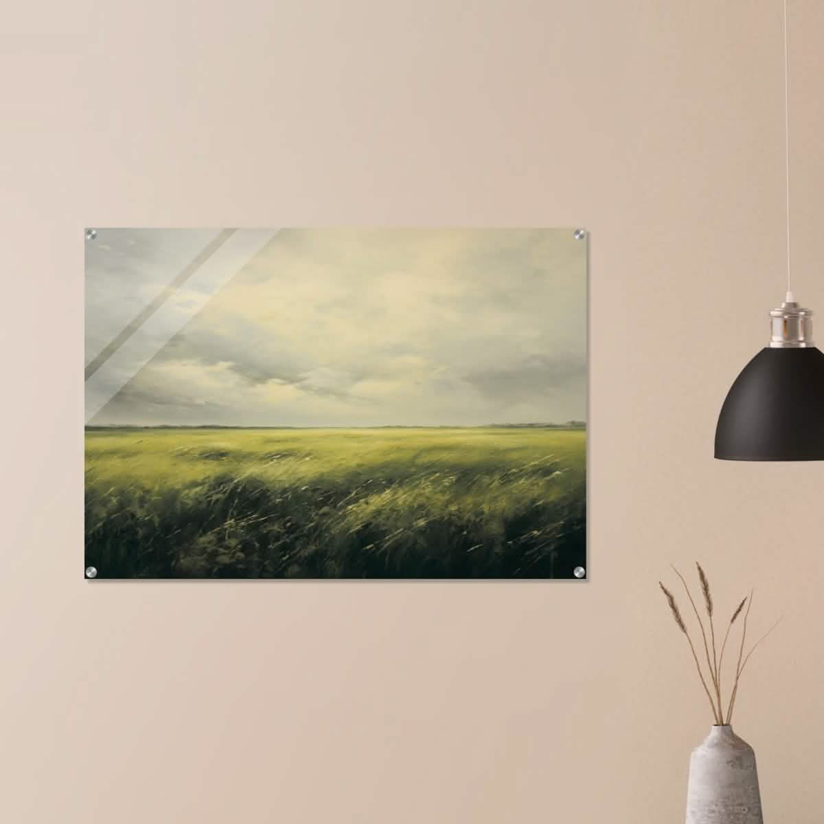 Green Landscape Wall art - Acrylic Print - 70x100 cm / 28x40″ -