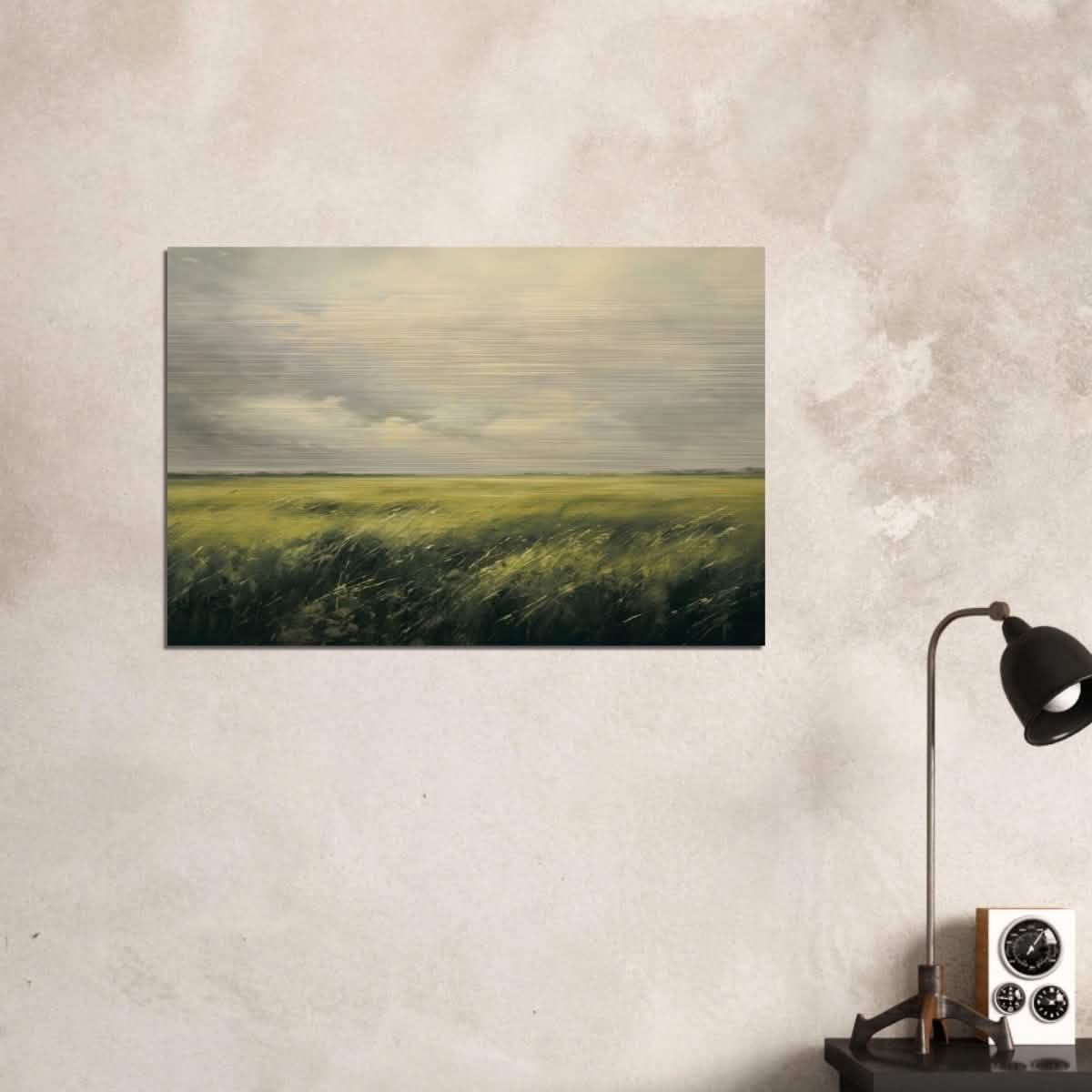 Green Landscape Wall art - Brushed Aluminum Print - 60x90 cm / 24x36″ -