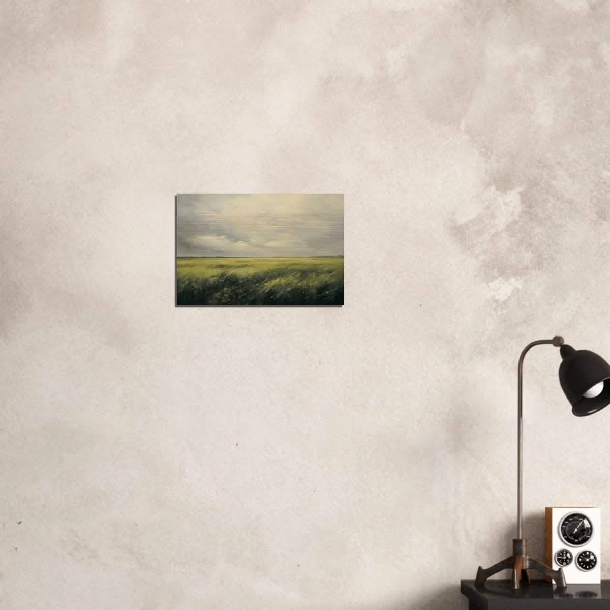 Green Landscape Wall art - Brushed Aluminum Print - 30x45 cm / 12x18″ -