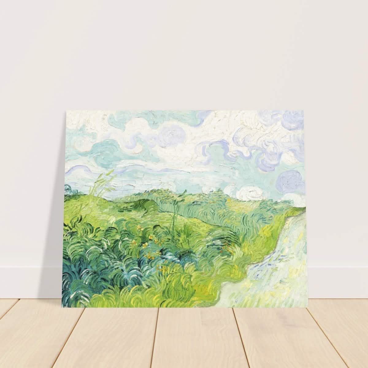 Green Wheat Fields, Auvers by Vincent van Gogh | vintage wall art print - Aluminum Print - 40x50 cm / 16x20″ -