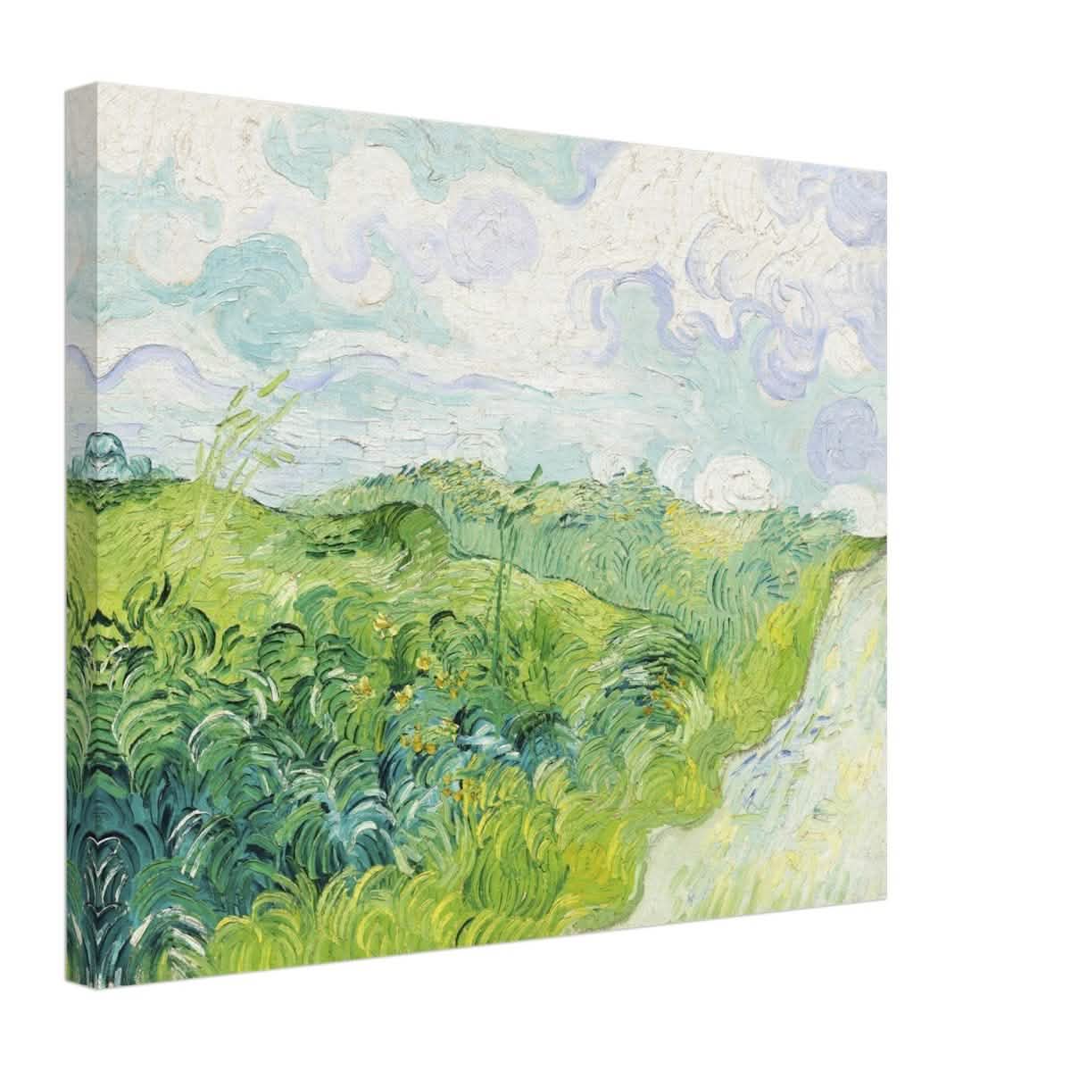 Green Wheat Fields, Auvers by Vincent van Gogh | vintage wall art print - Canvas - 40x50 cm / 16x20″ -