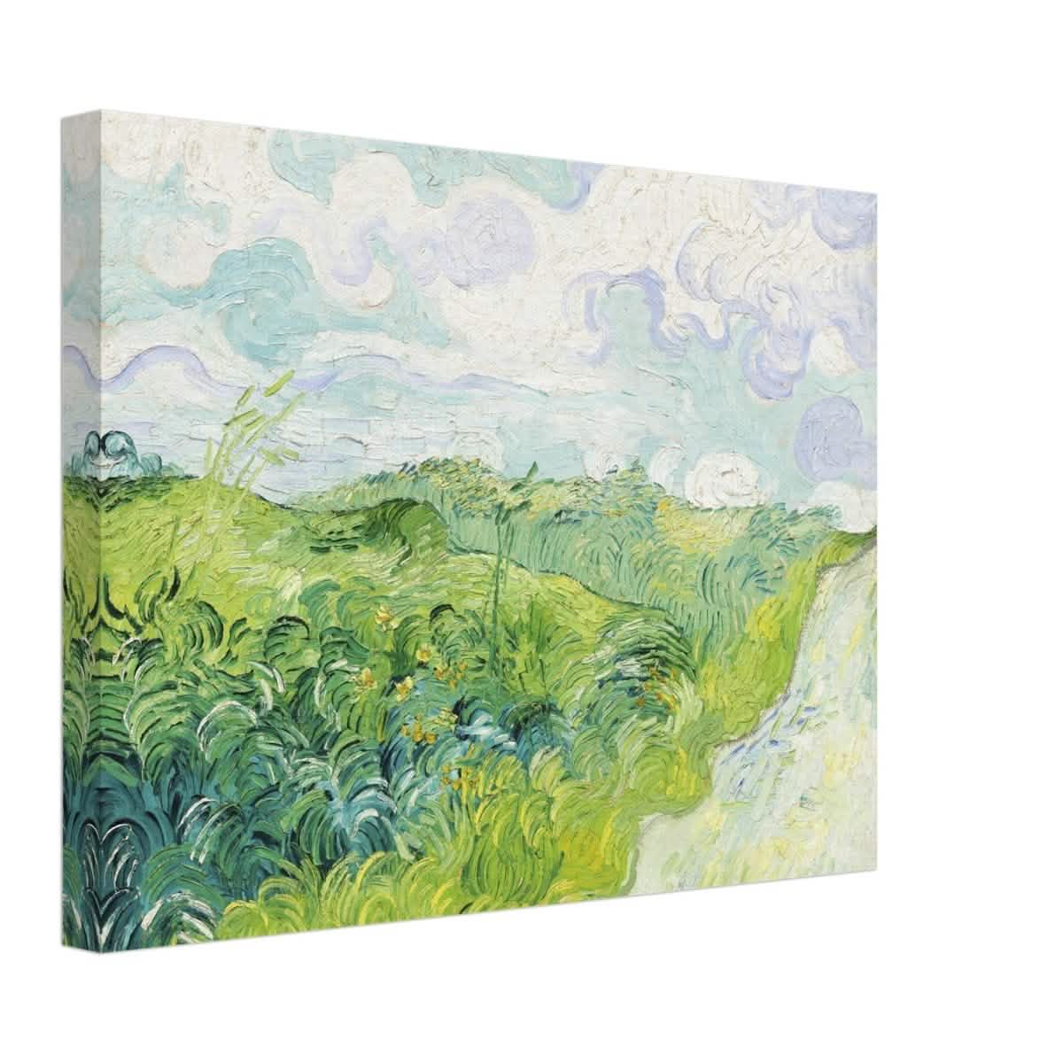 Green Wheat Fields, Auvers by Vincent van Gogh | vintage wall art print - Canvas - 30x40 cm / 12x16″ -