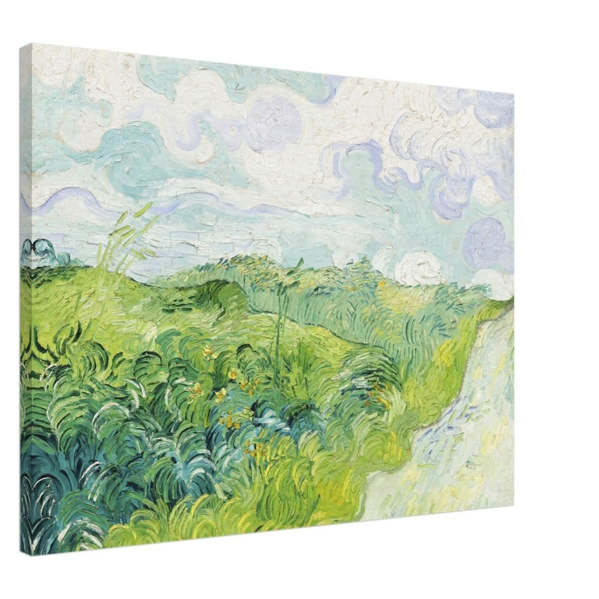 Green Wheat Fields, Auvers by Vincent van Gogh | vintage wall art print - Canvas - 60x80 cm / 24x32″ -