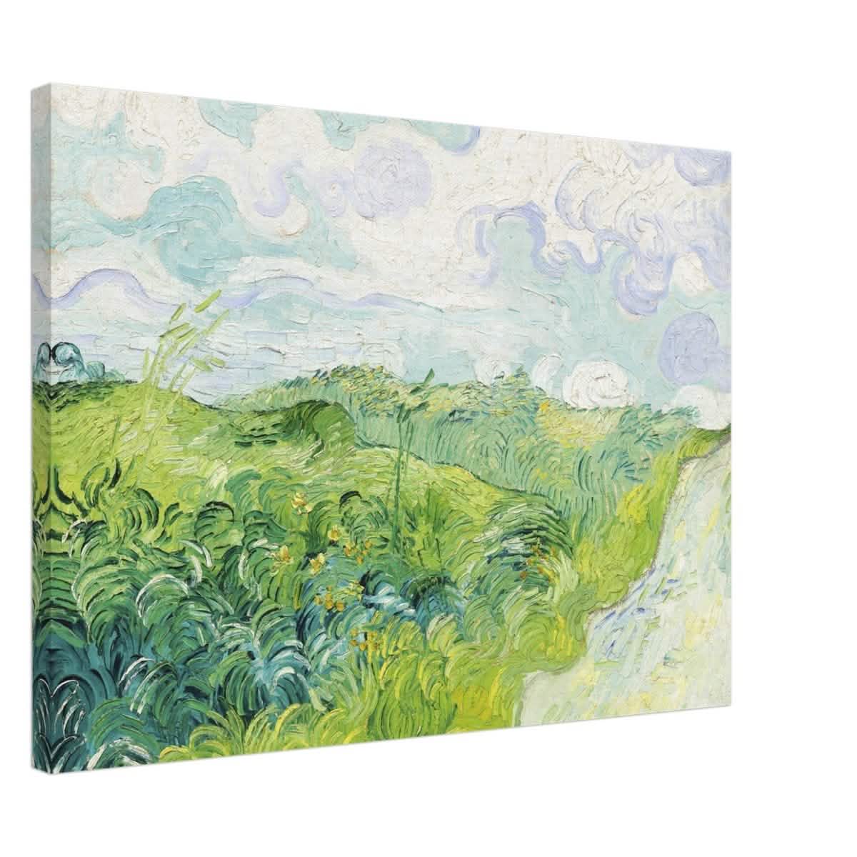 Green Wheat Fields, Auvers by Vincent van Gogh | vintage wall art print - Canvas - 50x70 cm / 20x28″ -