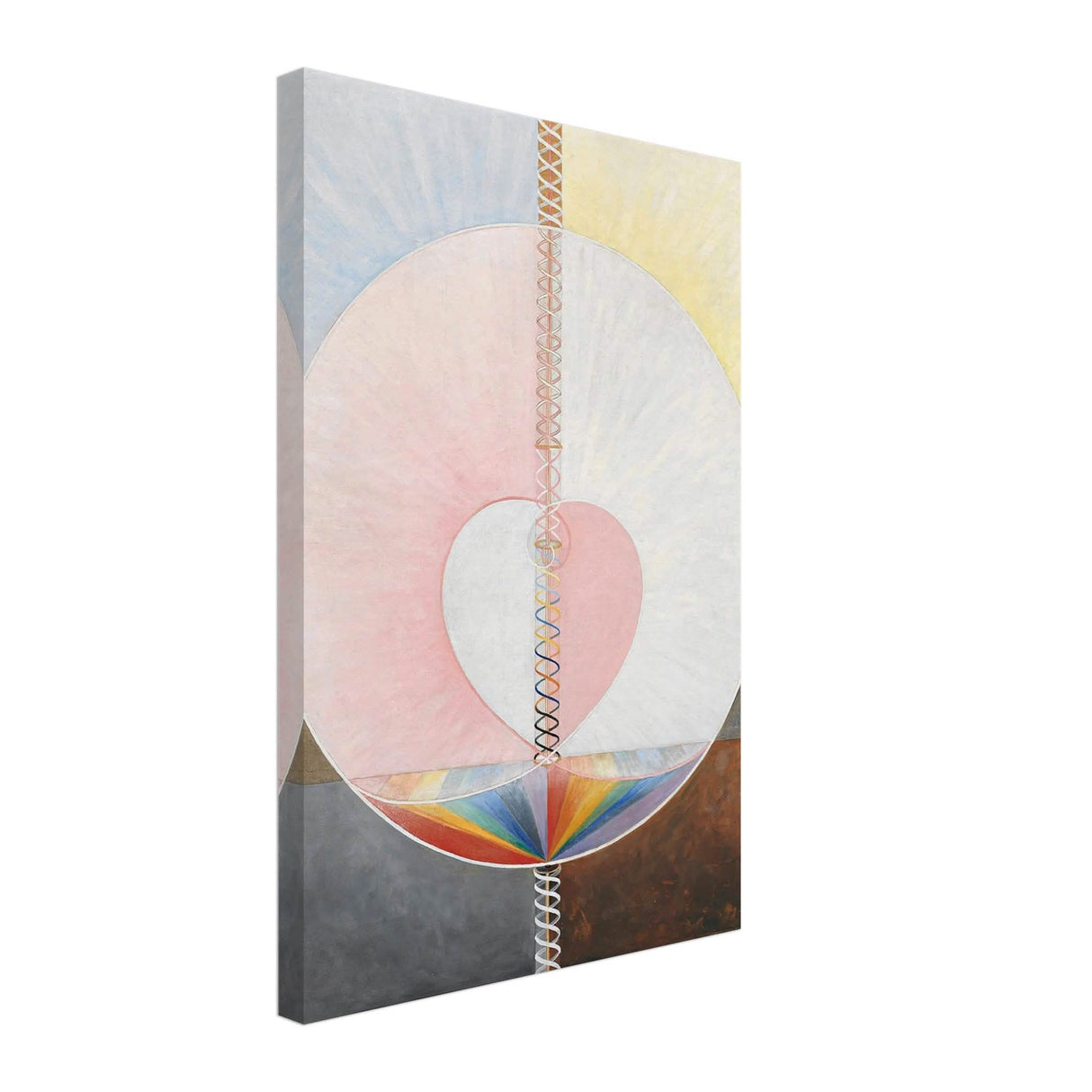 Group IX,UW No. 25, The Dove, No. 1, by Hilma af Klint, 1915 - Canvas - 40x60 cm / 16x24″ - Thick