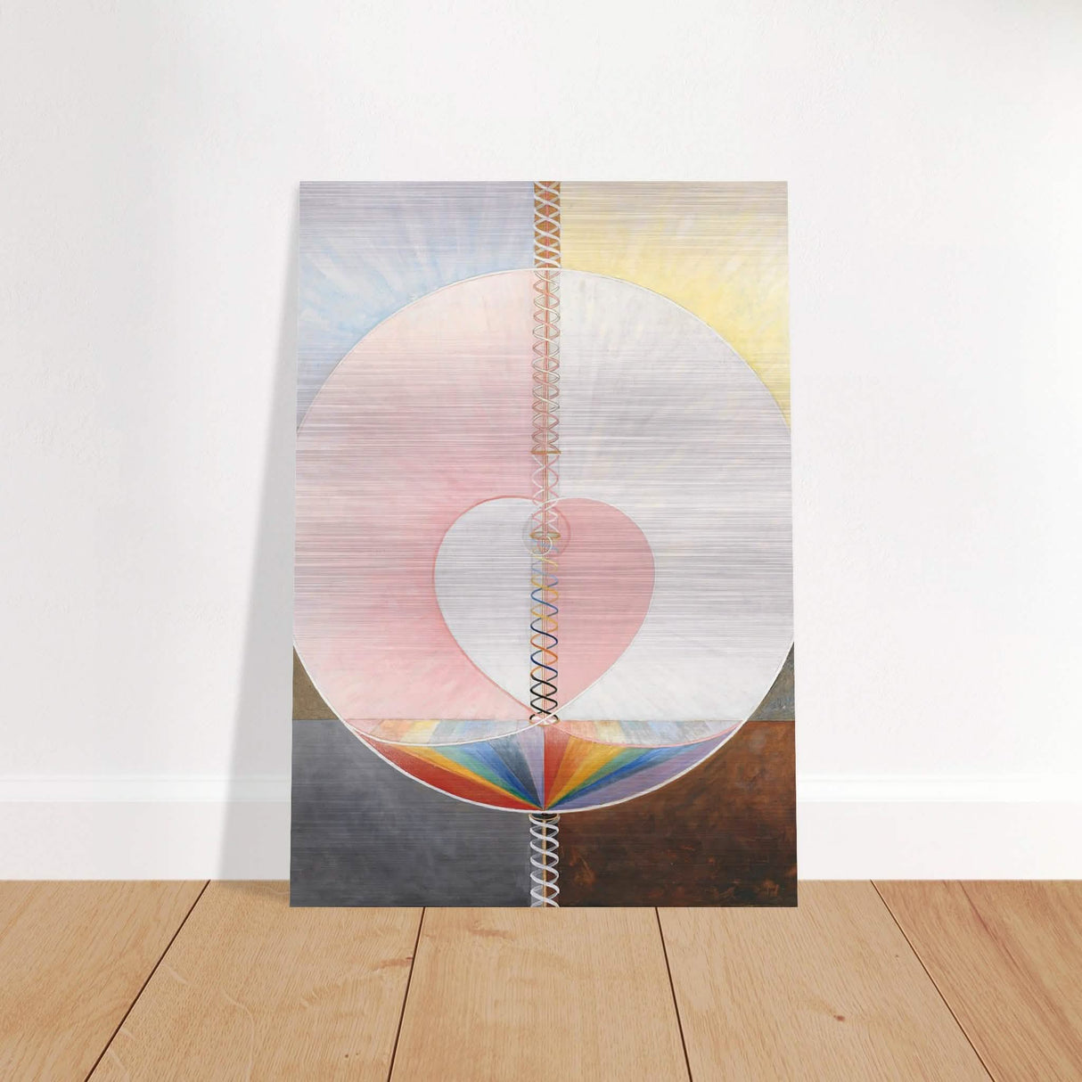Group IX,UW No. 25, The Dove, No. 1, by Hilma af Klint, 1915 - Brushed Aluminum Print - 70x100 cm / 28x40″ -