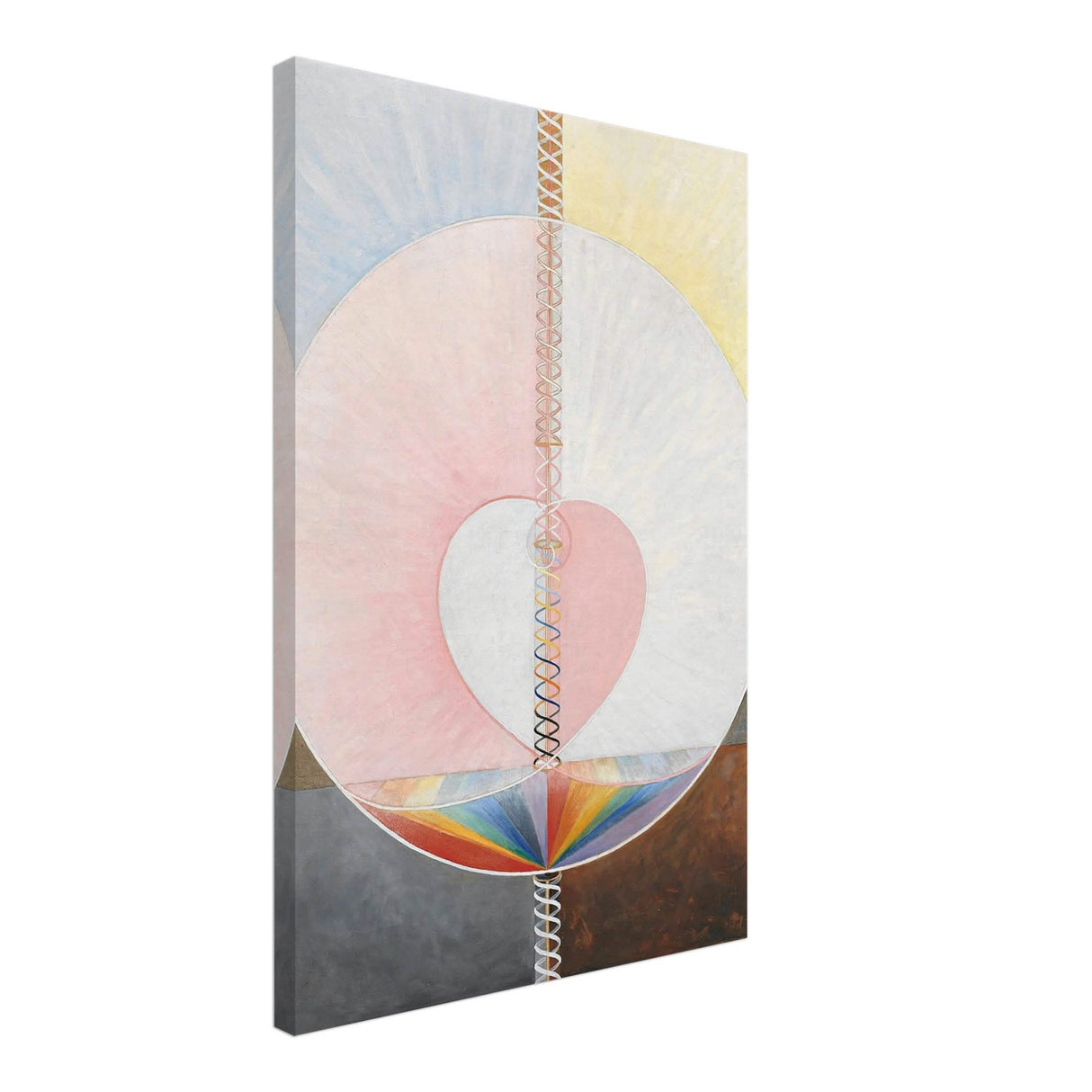 Group IX,UW No. 25, The Dove, No. 1, by Hilma af Klint, 1915 - Canvas - 50x75 cm / 20x30″ - Thick