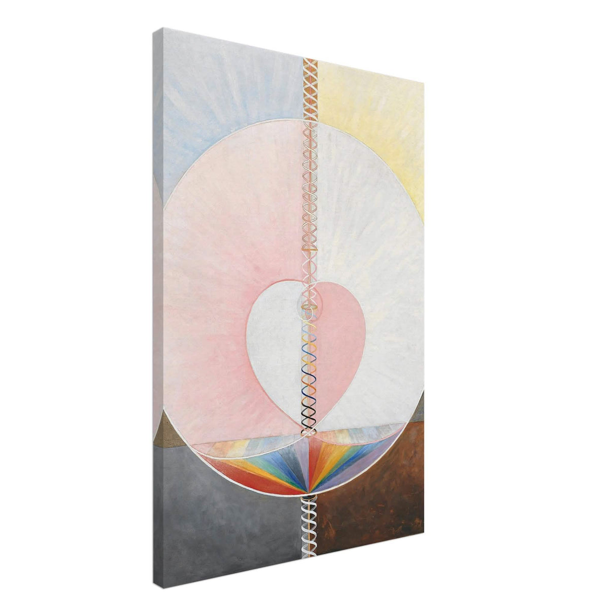 Group IX,UW No. 25, The Dove, No. 1, by Hilma af Klint, 1915 - Canvas - 60x90 cm / 24x36″ - Thick