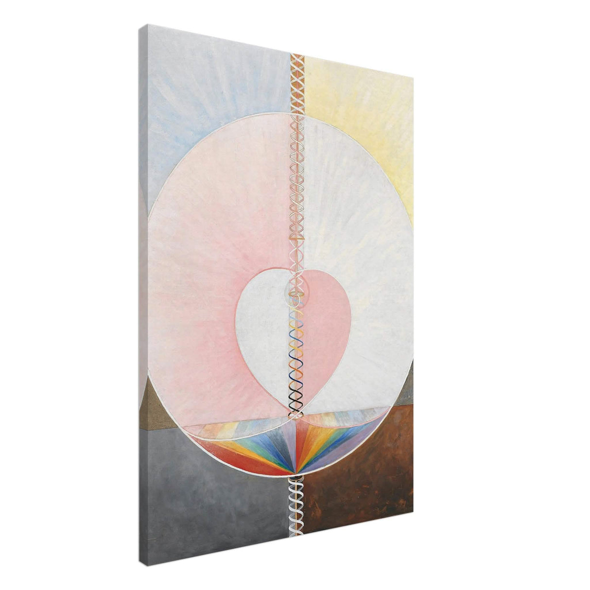 Group IX,UW No. 25, The Dove, No. 1, by Hilma af Klint, 1915 - Canvas - 70x100 cm / 28x40″ - Thick