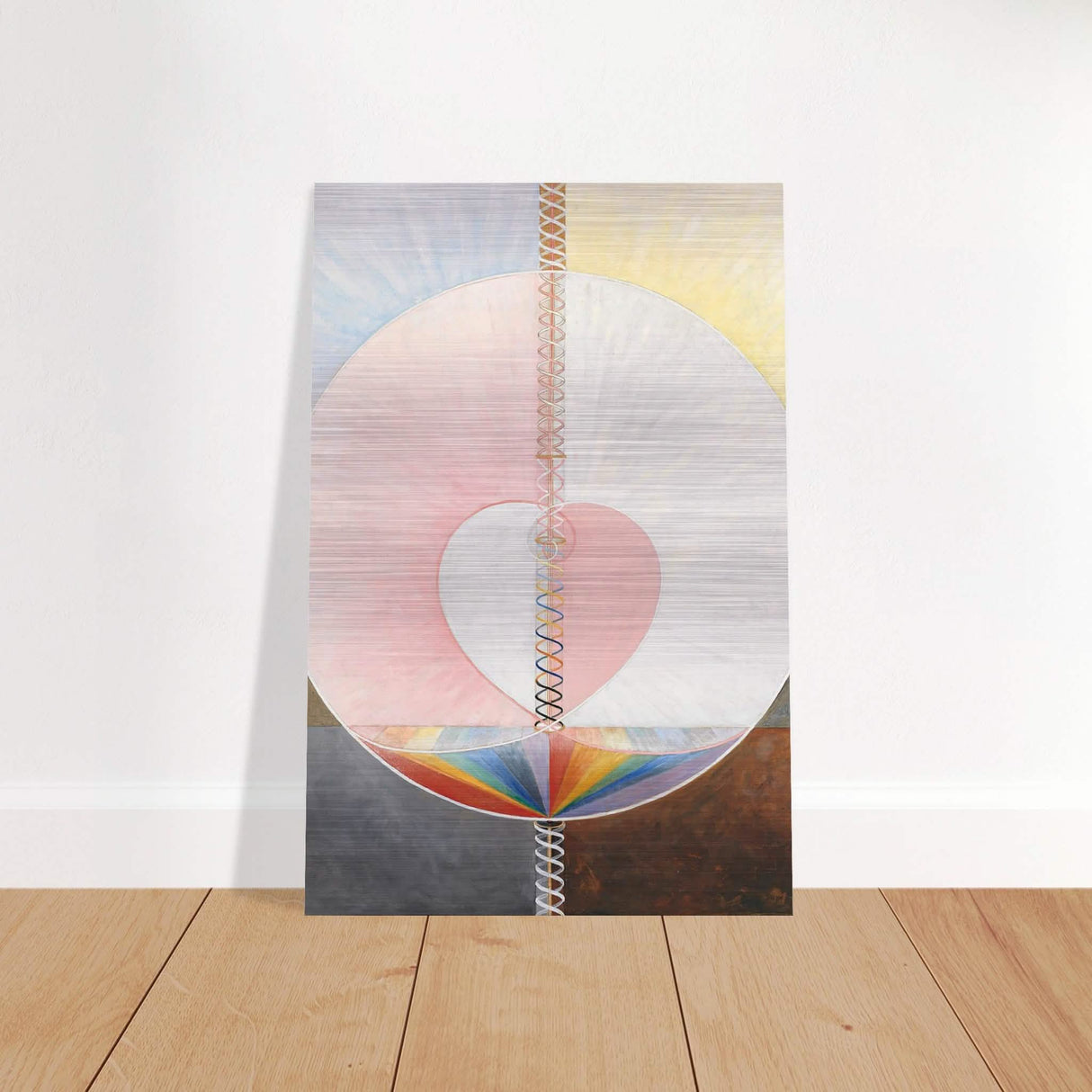 Group IX,UW No. 25, The Dove, No. 1, by Hilma af Klint, 1915 - Brushed Aluminum Print - 60x90 cm / 24x36″ -