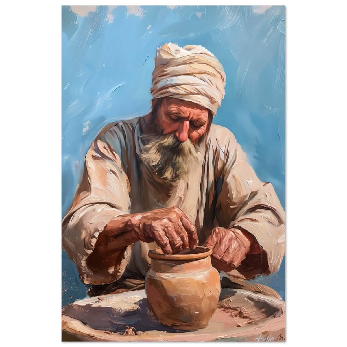 Hands of Heritage: The Art of Pottery | Wall art print - Aluminum Print - 40x60 cm / 16x24″ -