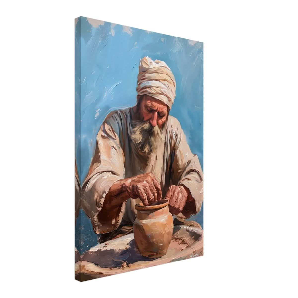 Hands of Heritage: The Art of Pottery | Wall art print - Canvas - 40x60 cm / 16x24″ -